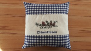 Orig. Zirbenkissen blaukaro